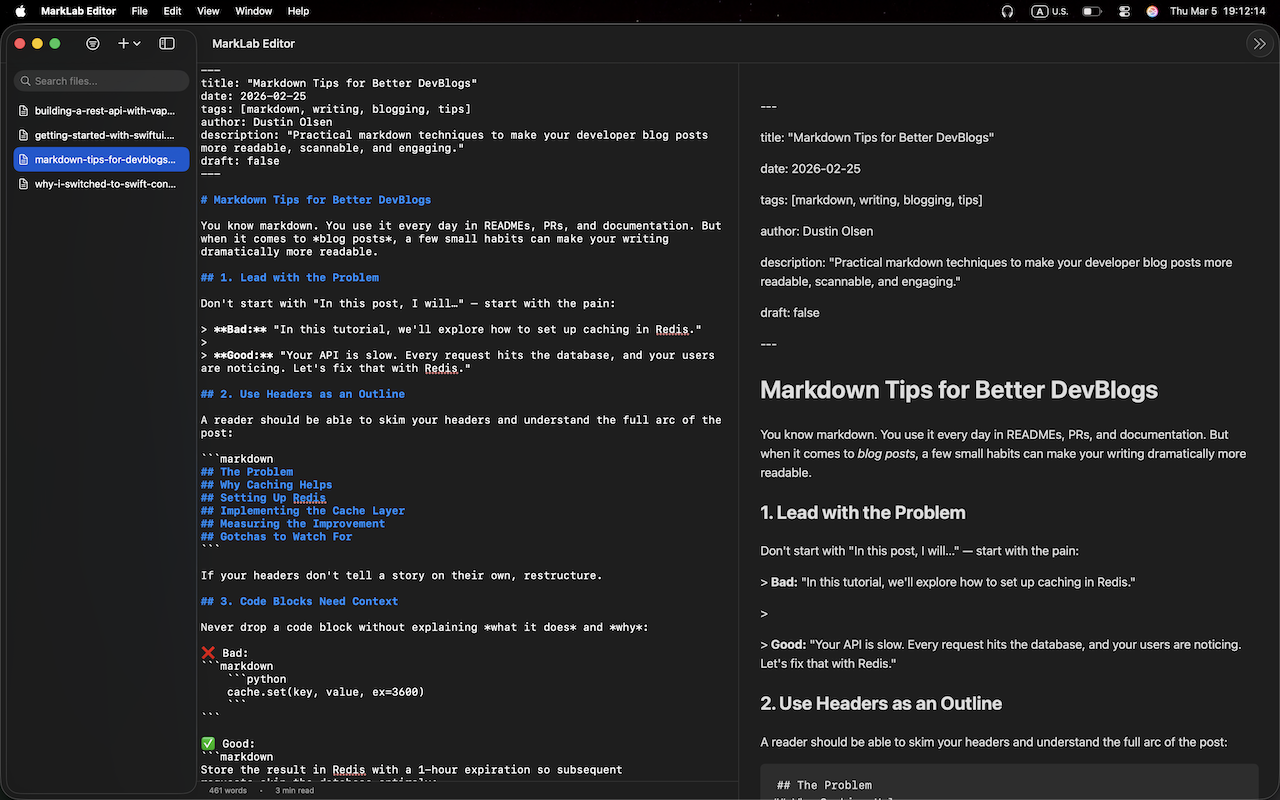 MarkLab Editor screenshot 3